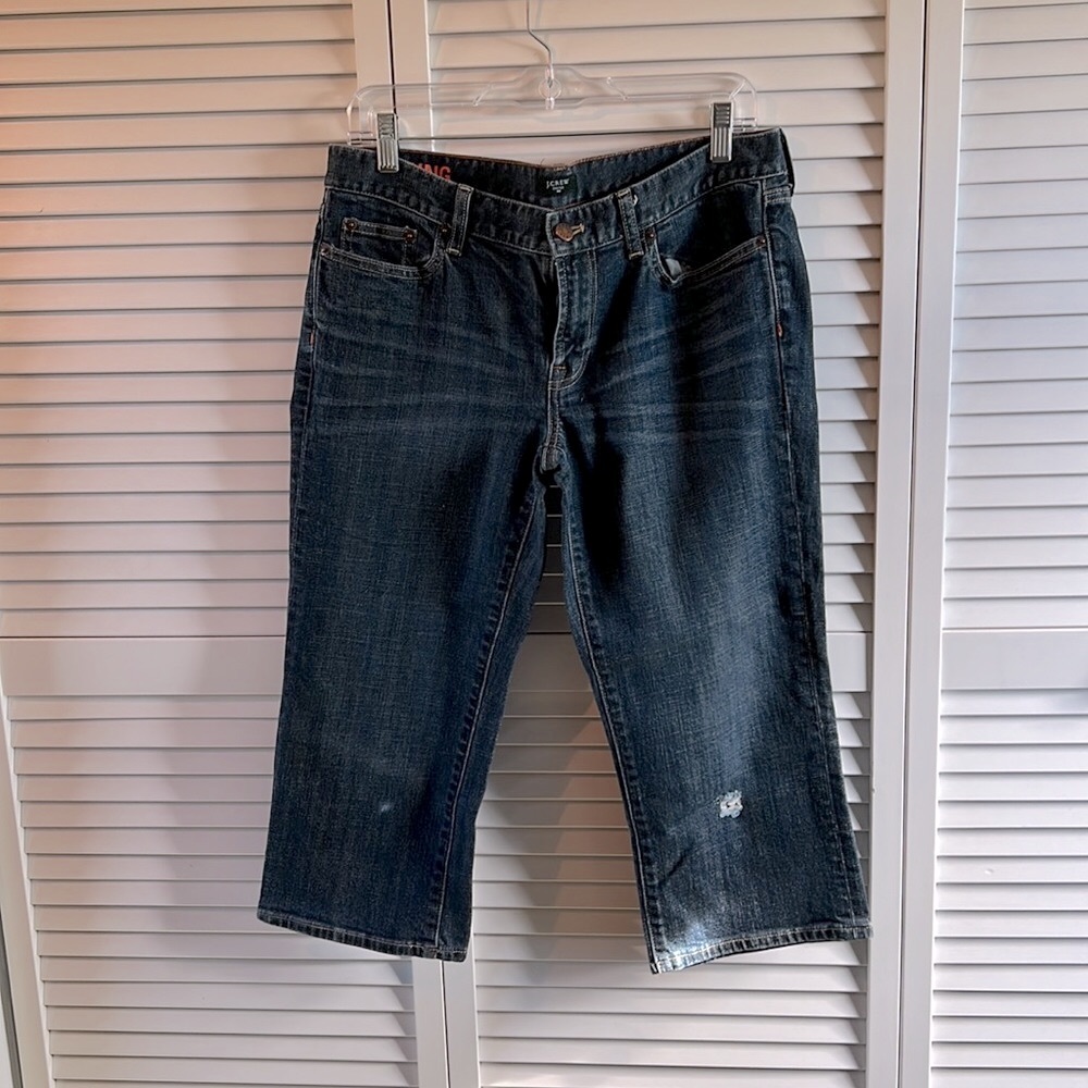 J Crew Hipslung Capri jean